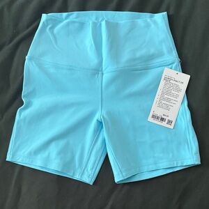 Lululemon Athletica Light Blue Bike Shorts